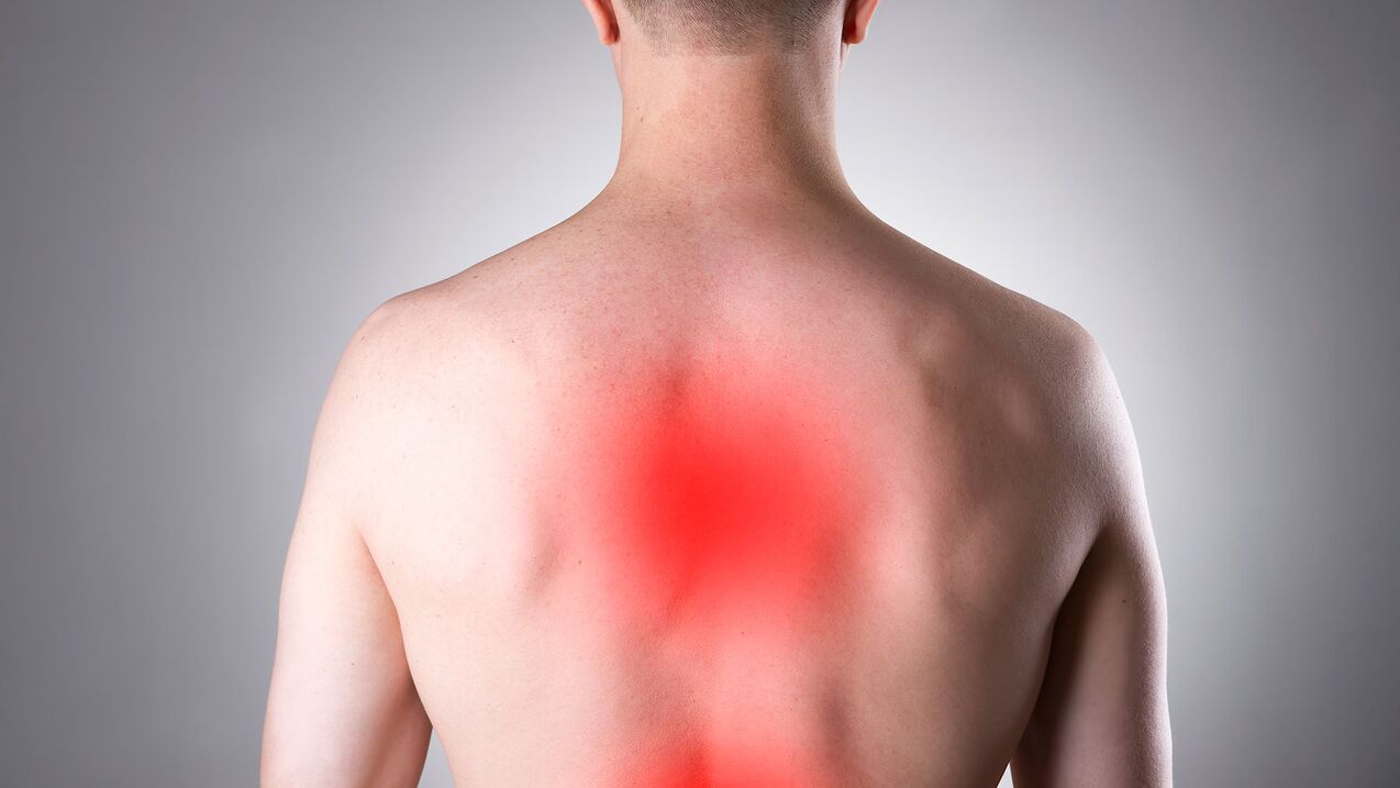 Πόνος στην πλάτη λόγω οστεοχονδρωσίας