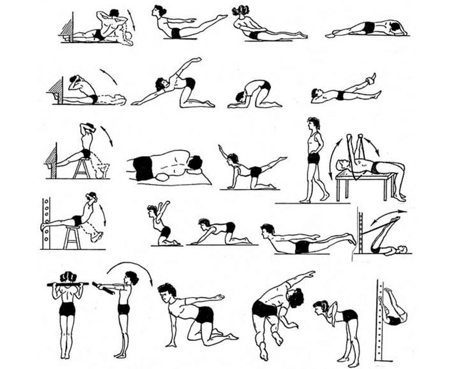 θεραπευτικές ασκήσεις για την οστεοχονδρωσία